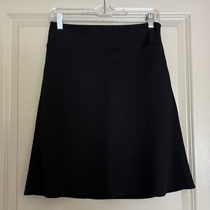 Loft black patterned skirt